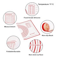 Rouleau à pâtisserie antiadhésif sans PFOA, tapis de cuisson en silicone antiadhésif pour la pâtisserie, doublure pour la cuisson des biscuits et des pâtisseries