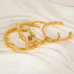 Zogxin Gold Tone <b>Bangle</b> <b>Bracelets</b> With Colorful Rhinestones For Women Fashion Jewelry - Product Image 2