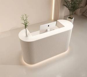 Mostrador de Recepción de Oficina Comercial Moderno <span class=keywords><strong>y</strong></span> Elegante de Alta Calidad con Cajones para Salón de Belleza, Hogar, Bar, Hotel, Hospital <span class=keywords><strong>y</strong></span> Oficina - Product Image 5