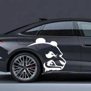 สติกเกอร์ติดรถยนต์สติกเกอร์กราฟิกลายแพนด้าโกรธสติกเกอร์ติดตัวถังรถยนต์แบบมีกาวในตัวอุปกรณ์ตกแต่งรถยนต์2ชิ้น/เซ็ต - Product Image 3