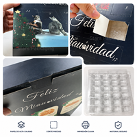 Boîte en papier personnalisée pour calendrier de l'avent pour chiens/chats, boîte cadeau pliable en une seule pièce pour les surprises de Noël