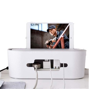 Wholesale Cable Management Box for Desk Cable Storage and Power Strip Box Durable Single CLASSIC Square Abs Cable Organizer 500