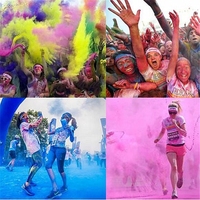 Poudre colorée pour la fête de Holi, festival de nouveauté, farine de maïs arc-en-ciel, gadgets amusants, poudre colorée, blagues, farces pratiques