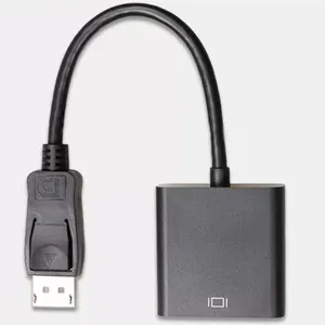 Factory Daily Use Product source large Display Port DP Male to DVI-D 24+5 Female Display Port Adaptor Cable HD transfer cable