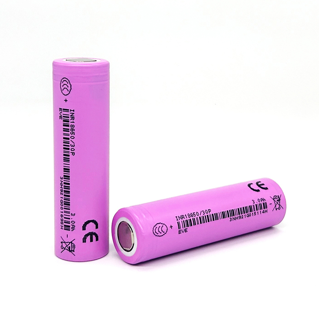 For 18650 30P 3.6V 3000mAh Rechargeable Lithium Ion Battery LiNiMnCoO2 Cathode 30A Discharge Rate for Electric Two Battery