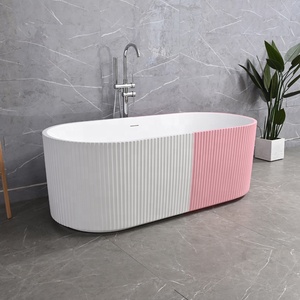 <span class=keywords><strong>Baignoire</strong></span> ovale autoportante moderne en acrylique avec drain central, <span class=keywords><strong>baignoire</strong></span> écologique pour petite <span class=keywords><strong>salle</strong></span> <span class=keywords><strong>de</strong></span> <span class=keywords><strong>bain</strong></span>, utilisation hôtelière - Product Image 5