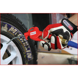 เครื่องเป่าลมสำหรับงานก่อสร้างที่แข็งแรงมีด้ามจับสีแดงทนทานและหัวฉีดปรับได้95มม. - Product Image 3