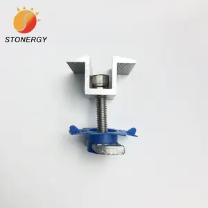 Solar Panel Mid Mounting Clamp for Steel Rail