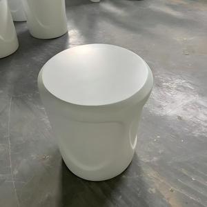 Modern FRP <b>Round</b> Side <b>Table</b> Contemporary White Accent End <b>Table</b> Small Coffee <b>Table</b> <b>for</b> Living Room Bedroom Hotel <b>Patio</b> Furniture - Product Image 3