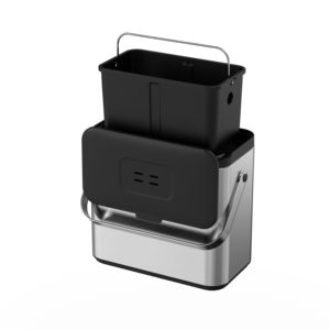 Poubelle de compostage pour cuisine, résistante à l'eau, 4 litres, couleurs personnalisées, poubelle de bureau murale pour intérieur, avec couvercle - Product Image 6