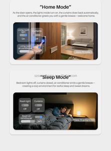 Interrupteur mural intelligent compatible Tuya Zigbee 1-4 voies avec clé physique et prise en charge Alexa/Google Assistant - Product Image 3
