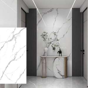 2024 SPC panneaux muraux feuilles prix usine marbre salle de bain décoration intérieure clic douche étanche SPC panneau mural - Product Image 5