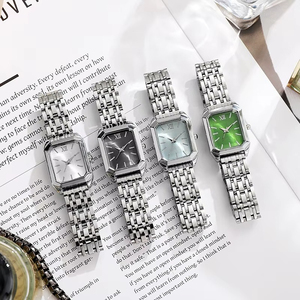 Nuevo Reloj Cuadrado Retro para Mujer, Cristal de Zafiro, Correa Acrílica, Reloj de Cuarzo, Estilo Vintage, Simple, Ligero y de Lujo, para Estudiantes, 37 mm - Product Image 1