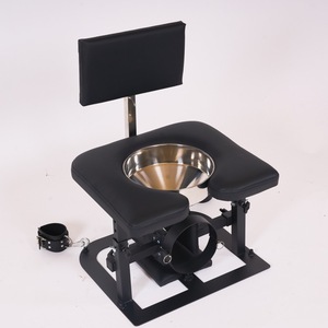 SMHigh-end Appareil de lavage facial à l'eau bénite, Outils dorés pour entraînement de punition intense, position assise sur les toilettes, esclave, punition sévère - Product Image 2