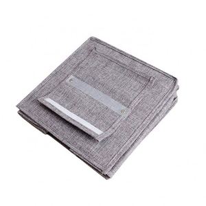 Foldable Gray Household Fabric Hanging Organizer with Drawers Behind Door Hanging Bag for Clothes - Product Image 4
