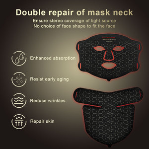 EYCO-<span class=keywords><strong>Masque</strong></span> facial anti-âge blanchissant, charge USB, thérapie par la lumière rouge, traitement de l'acné par photons en silicone - Product Image 2