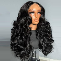 Perruque Vierge Brute Lace Front Loose Wave Bouncy Perruques Bouclées Pas Cher HD Perruques de Cheveux Humains Vendeur Remy Hair