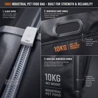 Bolsa de 10 kg a prueba de olores para alimento de mascotas con cremallera deslizante, asa y fuelle lateral, saco industrial de 20 lb, embalaje personalizado impreso para alimento de perro a granel