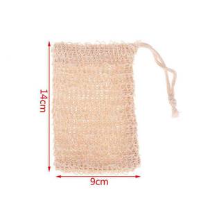 Bolsa de malla de algodón 100% natural y ecológica para jabón, estilo moderno, biodegradable, con cordón, red de burbujas para jabón, cuidado corporal - Product Image 5