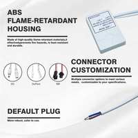 SHINECHIP Espejo LED Inteligente para Baño de 110V/220V 12W 1A con Interruptor Táctil y Sensor de Atenuación IP20