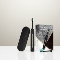 Brosse à dents électrique sonique avec 2 têtes de brosse et un étui de voyage