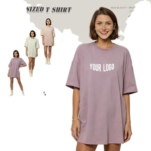 T-shirts amples et décontractés en coton 100 % pour femmes, avec logo personnalisé, coupe ajustée, couleur unie, vente en gros - Product Image 1