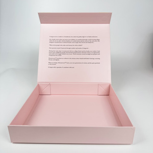 Caja de Regalo Magnética Plegable Rosa de Lujo con Impresión Personalizada para Empaque de Ropa, en Oferta - Product Image 4