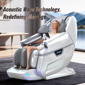 Silla <span class=keywords><strong>de</strong></span> Masaje Sónica 3D Avanzada Snowift L65YB, Gravedad Cero, Masaje Corporal Completo Shiatsu con Calefacción y Doble Riel SL para Uso Doméstico - Product Image 1