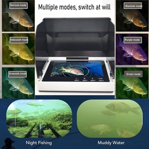Caméra de <span class=keywords><strong>pêche</strong></span> sous-marine JXI 5 pouces avec écran LCD, étanche IP68, vision nocturne, détecteur de poissons visuel, pare-soleil, commande tactile, portable - Product Image 4