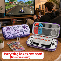 Étui de transport rigide en EVA personnalisé pour console de jeu portable, sac de rangement de voyage avec logo personnalisé