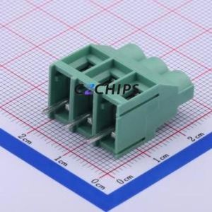 JL636-63503G01 Screw Terminal Block Through hole Component (THT),P=6.35mm Connector 1x3P 6.35mm Green Through Hole - Product Image 1