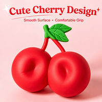 Reuze kersen squishy speelgoed, langzaam terugverend gesimuleerd fruit stressverlichtend knijp fidget speelgoed