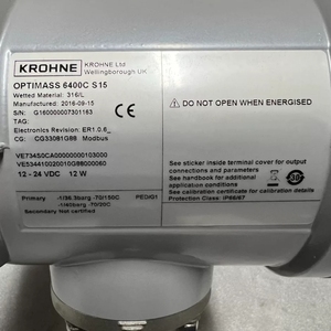 Medidor de Flujo Másico Coriolis de Alta Precisión KROHNE OPTIMASS 6400C, Acero Inoxidable, Grado Alimenticio, OEM Personalizable para Medios Gaseosos - Product Image 6