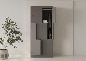 Z-Shape School Gym Metal <b>Cabinet</b> Customizable L-Shape <b>Locker</b> Multi-Function Steel Wardrobe Furniture Wholesale Plastic Furniture - Product Image 4