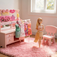 Enfant jouer maison bébé 11.5 pouces 9 Joint belle fille vêtements robe poupée jouet avec décoration ensemble semblant jouets pour enfants