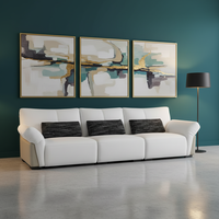 Großhandel Modernes Stoffsofa 3-Sitzer Cloud Velvet Weiß Luxus-Ecksofa-Set für Villa Wohnzimmermöbel