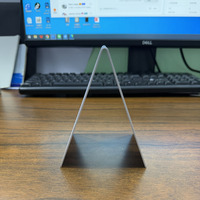 Expositor de mesa plegable de PVC impreso personalizado con marco en A para tarjetas, letreros y soporte para Google Maps con doble chip