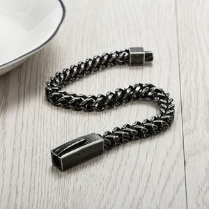 Pulsera de Acero Inoxidable de Diseño Moderno y Vintage para Hombre, Venta al Por Mayor, Nuevo Diseño 2024 - Product Image 3