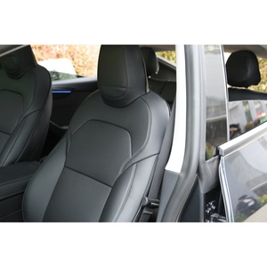 Cojín para <span class=keywords><strong>Asiento</strong></span> de Coche FUXUAN para Tesla Model Y con Cubierta de Cuero Nappa Negro - Product Image 3