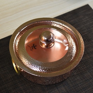 Couvercle de casserole en <span class=keywords><strong>cuivre</strong></span> martelé, épaissi, fait à la main, compatible avec les plaques à induction, pour un usage domestique ou dans les petits restaurants - Product Image 5