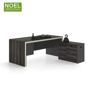 Chefe de mesa e cadeira de mesa executiva simples moda combinação com o lado do armário e estante