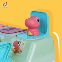 Jouets pour bébés Chengji Pop-up, boîte interactive avec boutons à bascule, dinosaure cache-cache, jeux interactifs