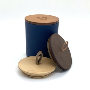 Factory Supply Luxury Custom Wood Candle <b>Lids</b> with Silicon Ring Essential Oil for Glass Candle Jar Home <b>Decor</b> Model - Product Image 1