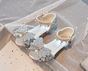 Nuove <span class=keywords><strong>Scarpe</strong></span> <span class=keywords><strong>da</strong></span> Principessa <span class=keywords><strong>con</strong></span> Tacco Alto e Cristalli per Bambine, Sandali <span class=keywords><strong>da</strong></span> Palcoscenico per Studentesse di Media e Grande Età, Calzature per Ragazze - Product Image 3