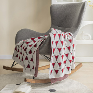 Venta al por mayor sofá siesta <span class=keywords><strong>aire</strong></span> acondicionado nórdico Otoño e Invierno luz lujo <span class=keywords><strong>amor</strong></span> manta de punto - Product Image 4