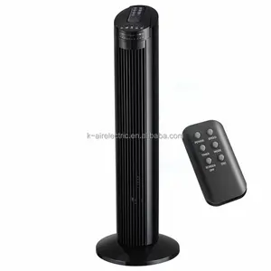 New Model 29 Inch Tower Fans 70 Degree Air Cooling Plastic Oscillation Function Quiet Tower Bladeless Fan