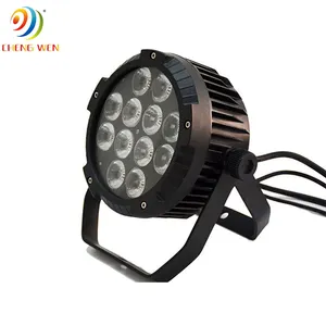 Lumière Par imperméable de haute qualité, éclairage de scène dmx 12 pièces * 10W RGBW 4 en 1 led plat mince par