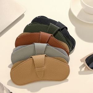 Minimalist PU Leather <b>Sunglasses</b> Pouch Travel Eyeglasses Case Protective Portable Eyewear Storage Bag - Product Image 3
