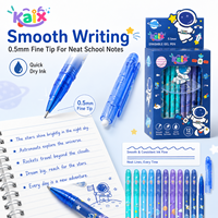 Bolígrafo de Gel Borrable KAIX Clean Erasing, Punta de 0.5mm, Tinta Azul, Borrado Térmico, para Corrección de Tareas Escolares