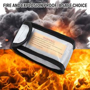 Lipo Battery Bag Lithium Battery Storage <b>Fireproof</b> and Explosion Proof Bags Guard Safe Pouches for Charging Home Travel Office - Product Image 2